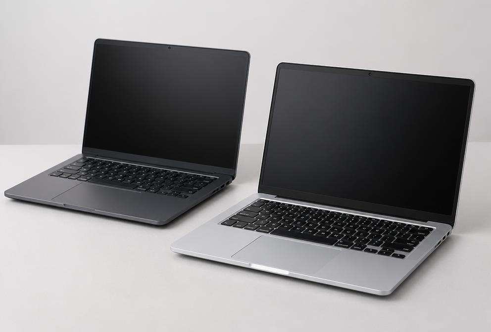 Two quality-checked refurbished laptops