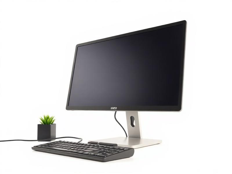 Desktop computer with monitor and keyboard